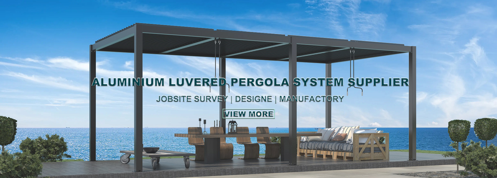 Customize luvered pergola